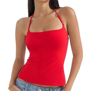 Red Halter Neck Top